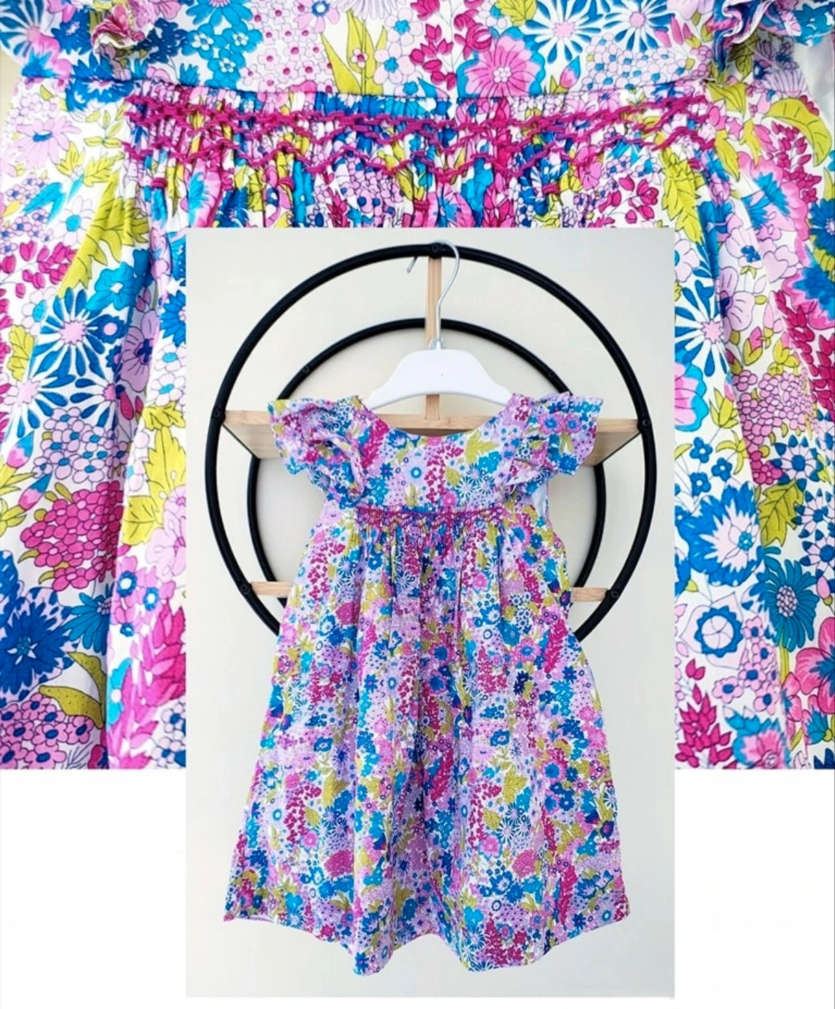 24 mois 2 ans robe été jacadi liberty ( neuve étiquettee)